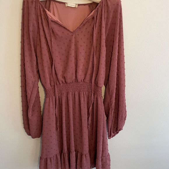 Altar’d State Dress Rose Colored Size Medium - Picture 3 of 7